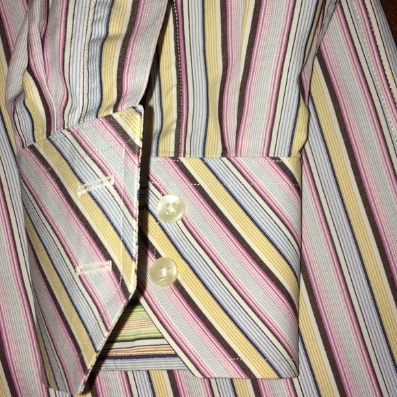 Men's Ted Baker London LAROSH Stripe Print Sirt - Picture 3 of 5